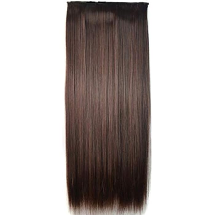 DILLARDS Stylish Long Straight Hair Extension Wig High Simulation Easy Comb Hairpiece For Women - Image 1